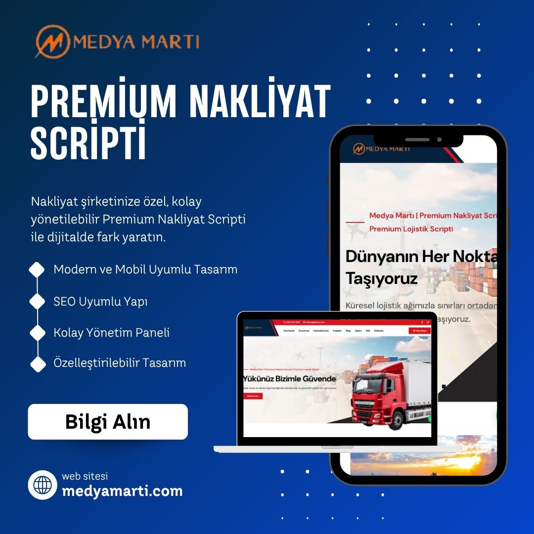 Premium Nakliyat Scripti (Lojistik Scripti)