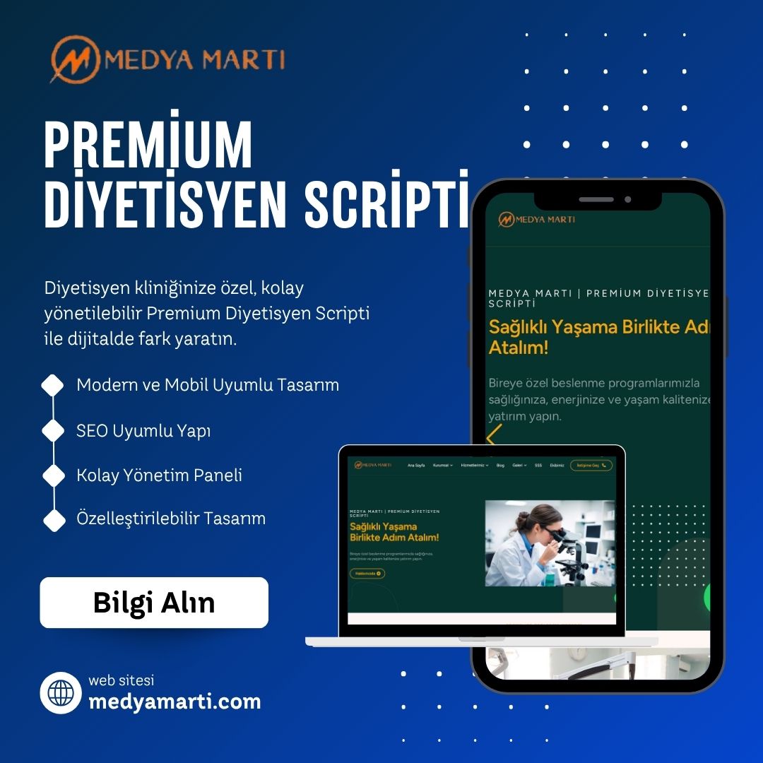 Premium Diyetisyen Scripti