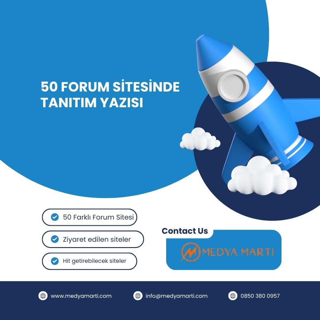 50 Forum Sitesinde Tanıtım Yazısı Hizmeti